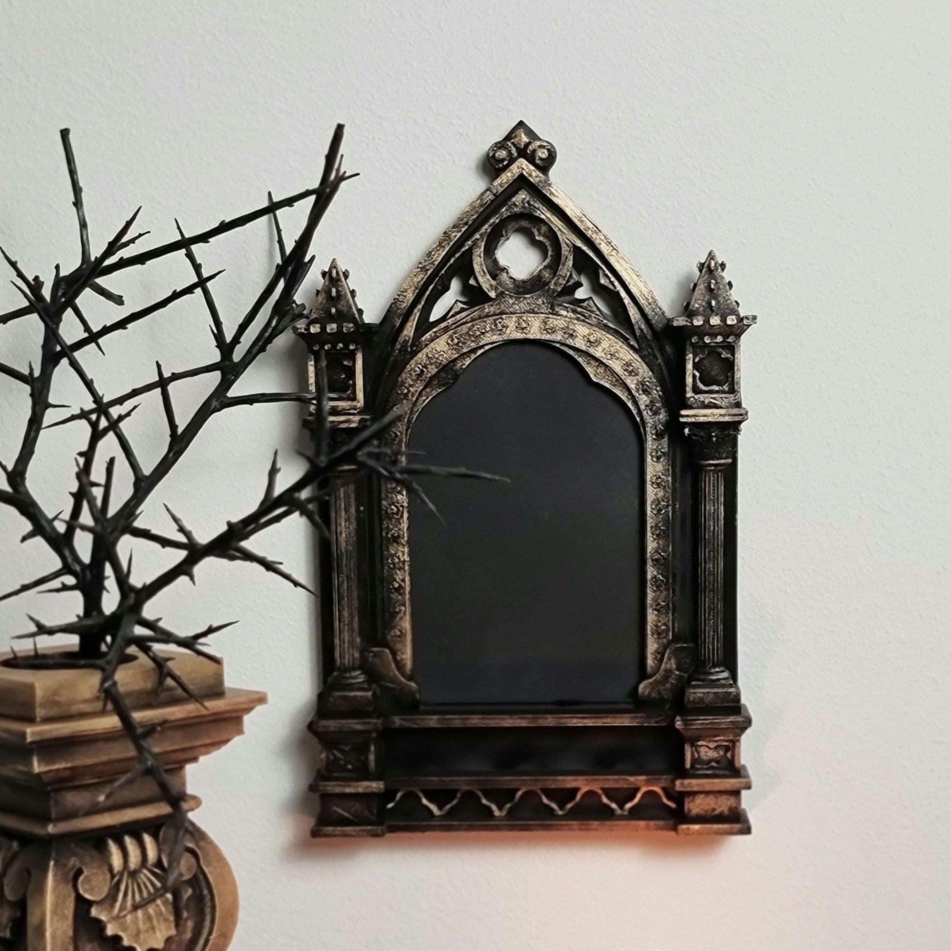 Gothic Photo Frame, Victorian Frame, Gothic Standing Frame, Medieval Frame, Baroque Hanging Frame, 3D-PRINTED