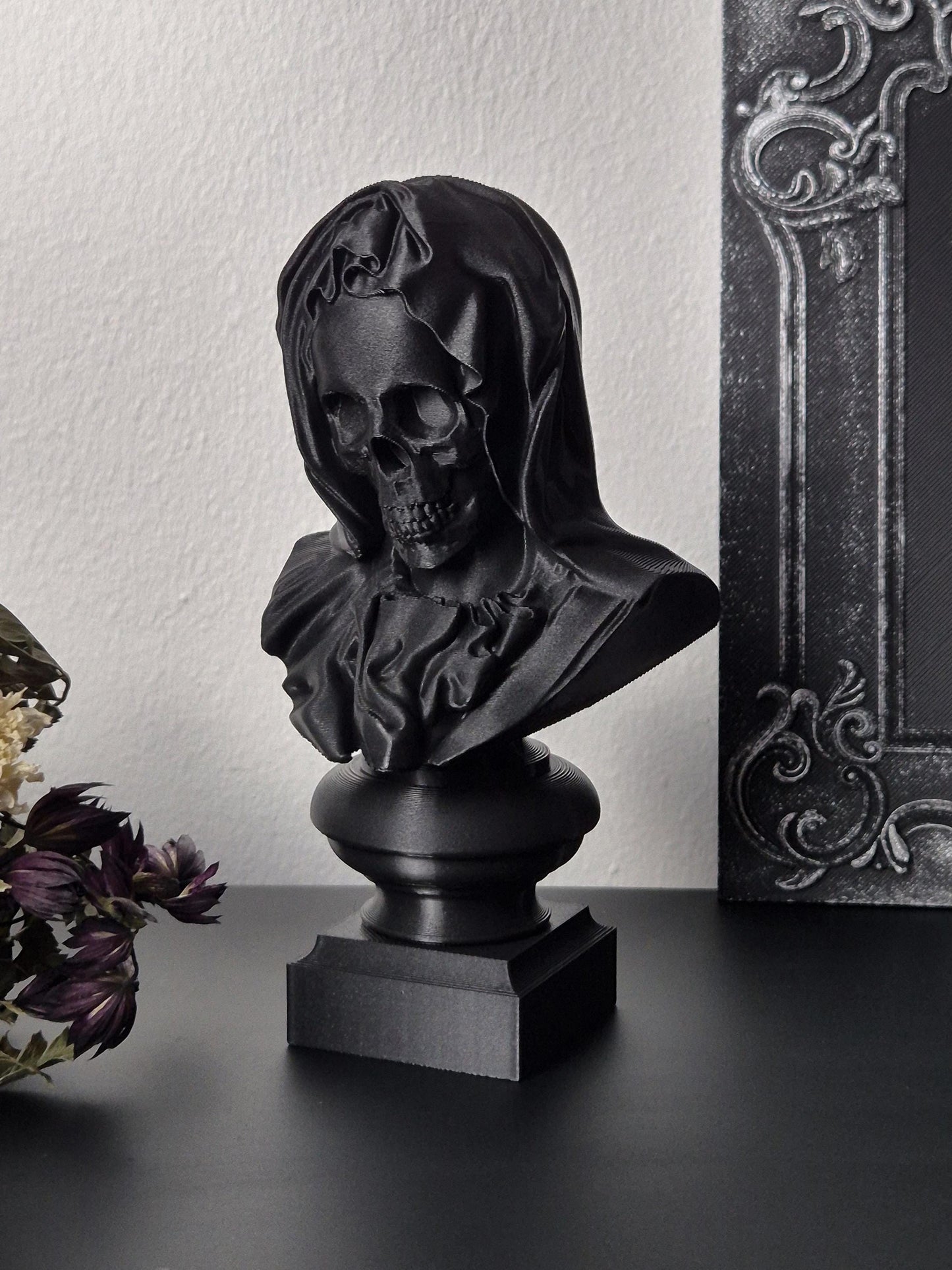 Santa Muerte Bust Sculpture