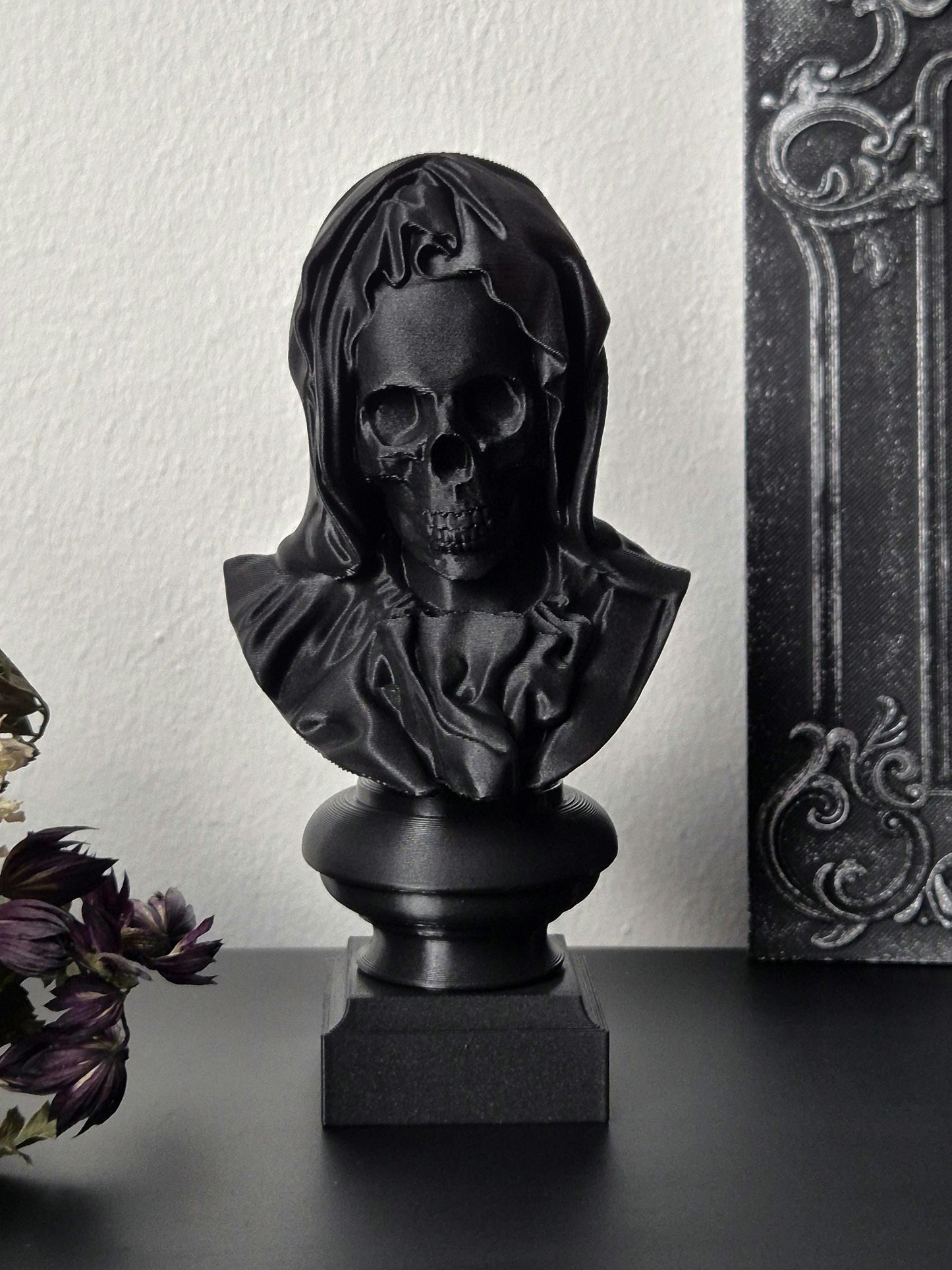 Santa Muerte Bust Sculpture