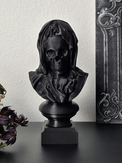 Santa Muerte Bust Sculpture