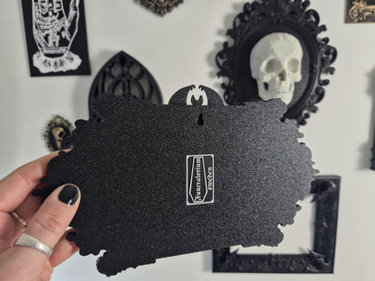 Gothic Wall Art, Vampire Wall Plaque "Gothic Home", Wall Sign, Gothic Victorian Wall Art, Gothic Gallery Wall, Gothic Wall, 3D-PRINTED