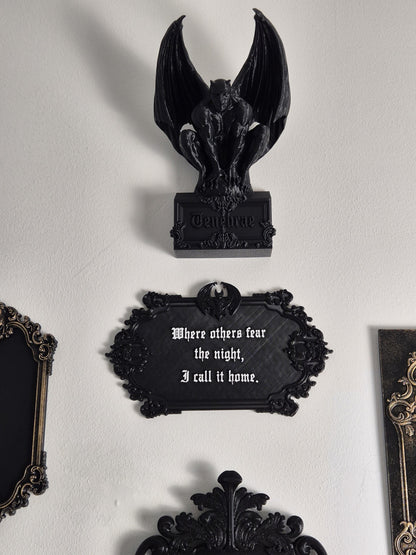 Vampire Wall Plaque “Gothic Home”