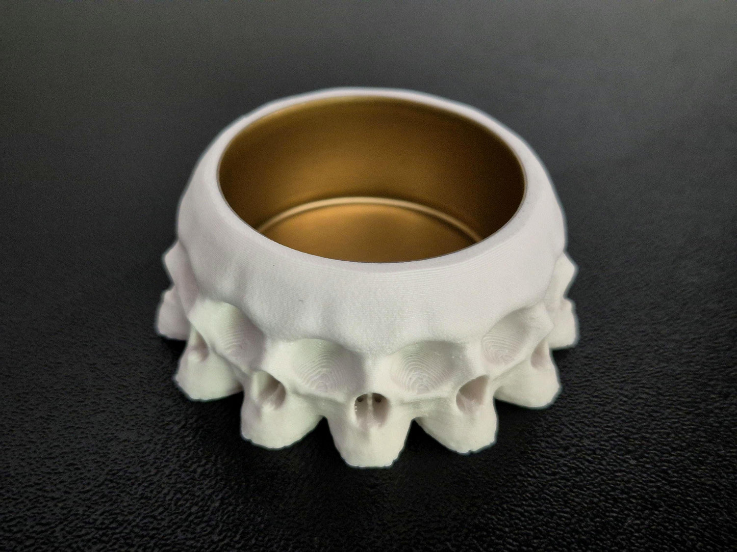 Gothic Tea Light Candle Holder "13 Skulls"