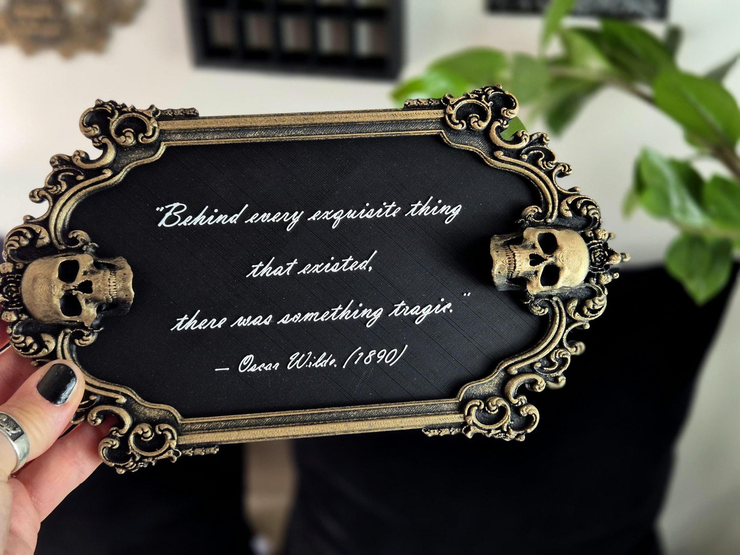 Gothic Victorian Quote Sign