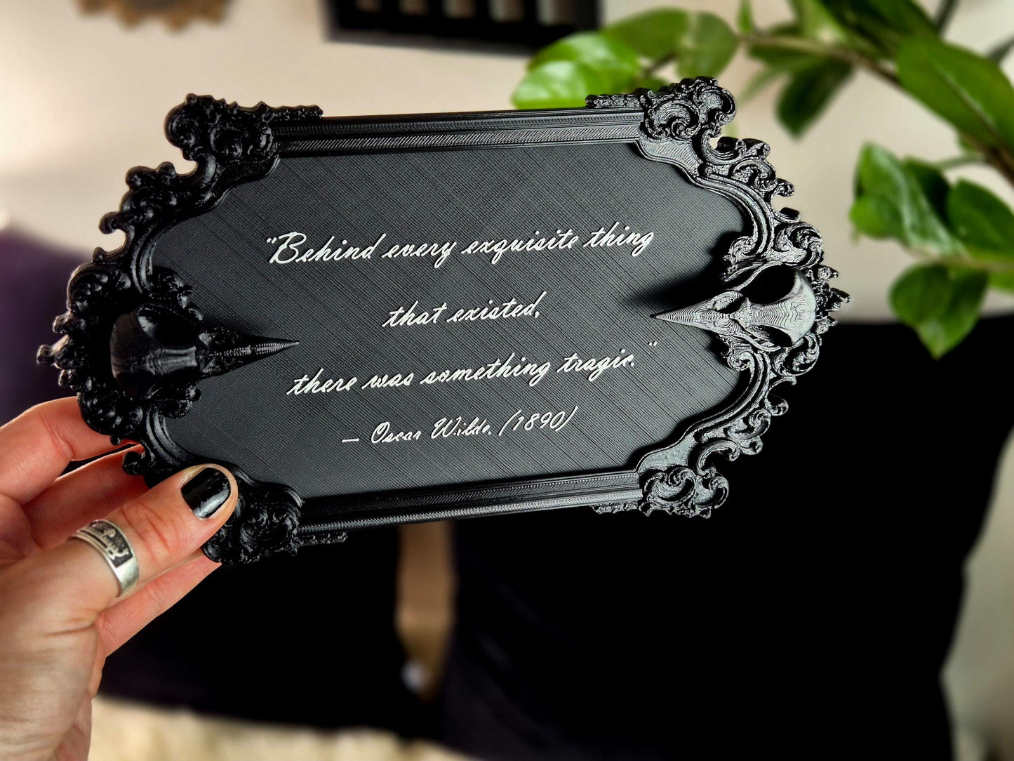 Gothic Victorian Quote Sign