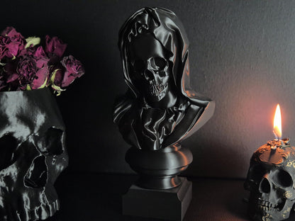 Santa Muerte Bust Sculpture