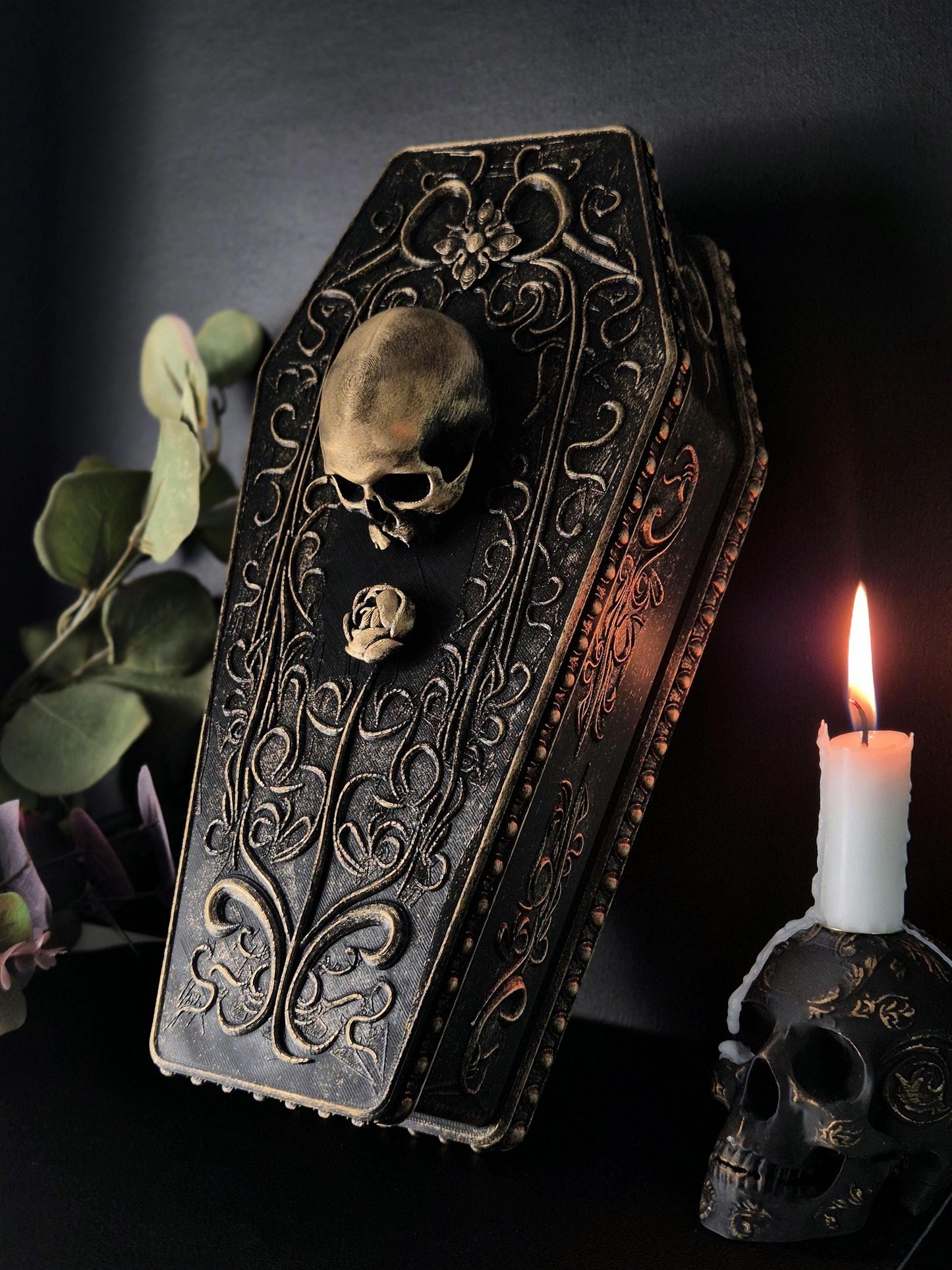 Coffin Box "A Rose for the Dead"