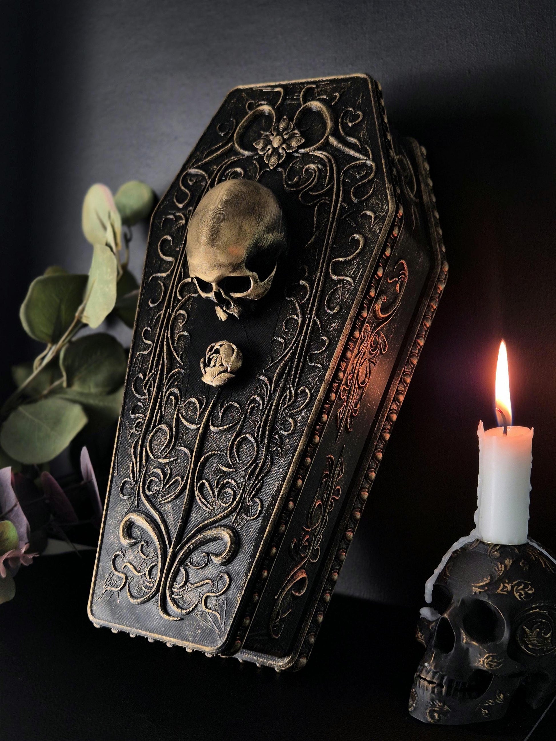 Coffin Box "A Rose for the Dead"