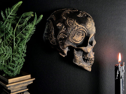 Gothic Victorian Skull Wall Art "Amadeus"