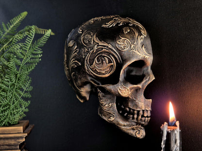 Gothic Victorian Skull Wall Art "Amadeus"