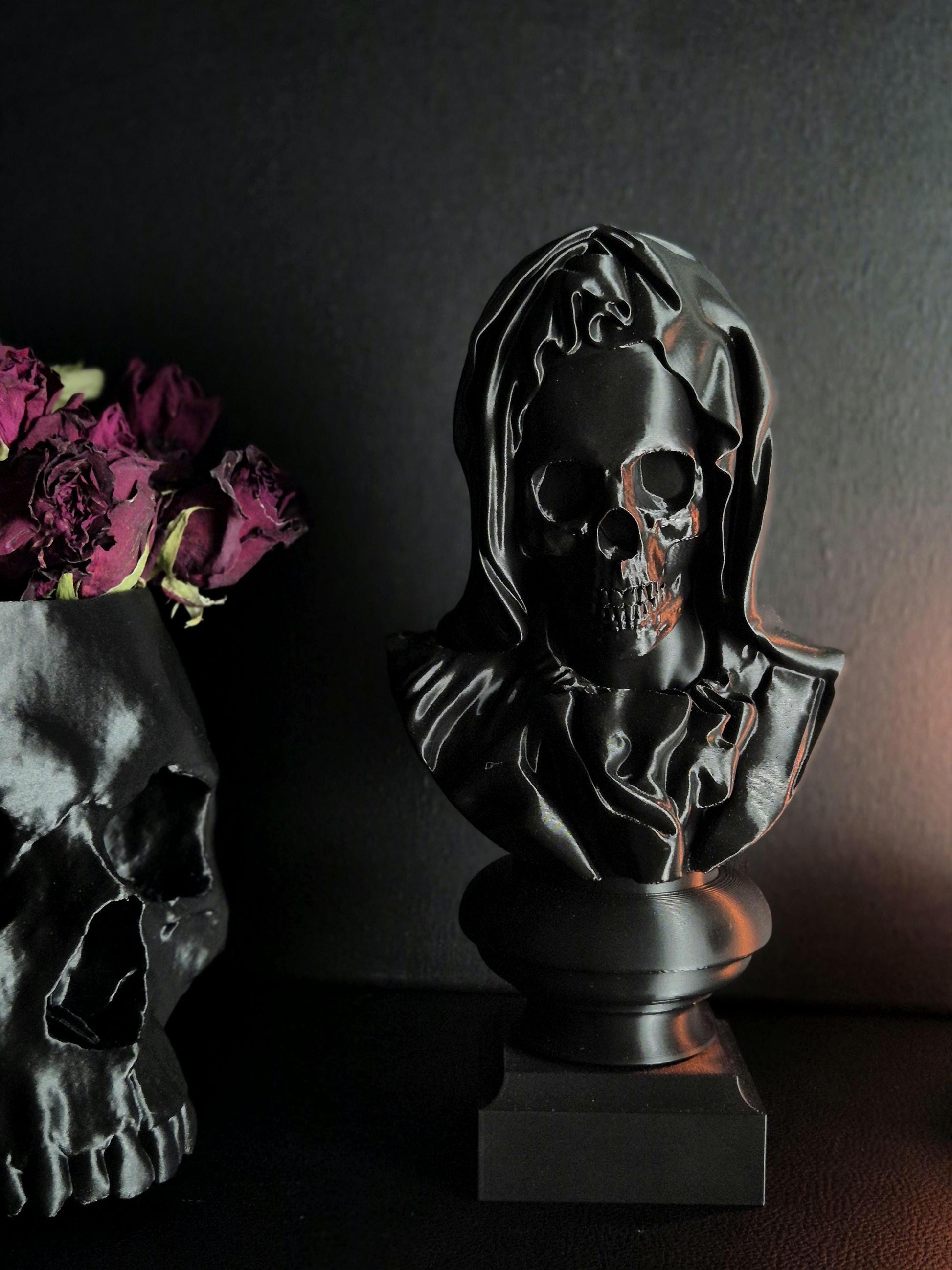 Santa Muerte Bust Sculpture