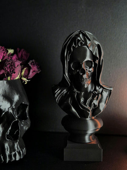 Santa Muerte Bust Sculpture