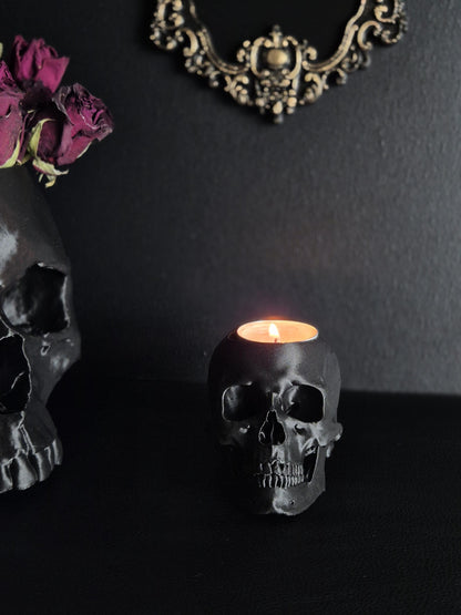 Skull Tealight Candle Holder "Nox"