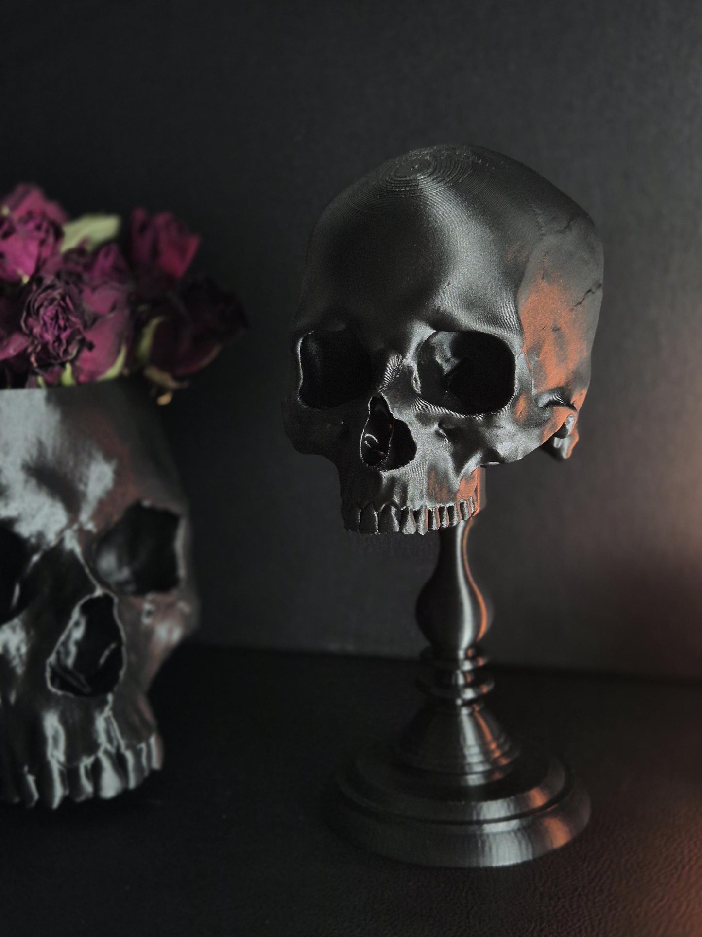 Realistic Human Skull, Skull Replica with Detachable Plinth, 3D-PRINTED