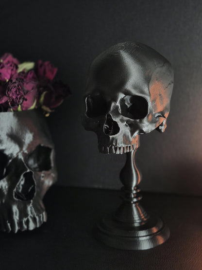 Realistic Human Skull, Skull Replica with Detachable Plinth, 3D-PRINTED
