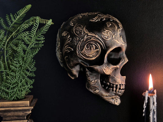 Gothic Victorian Skull Wall Art "Amadeus"