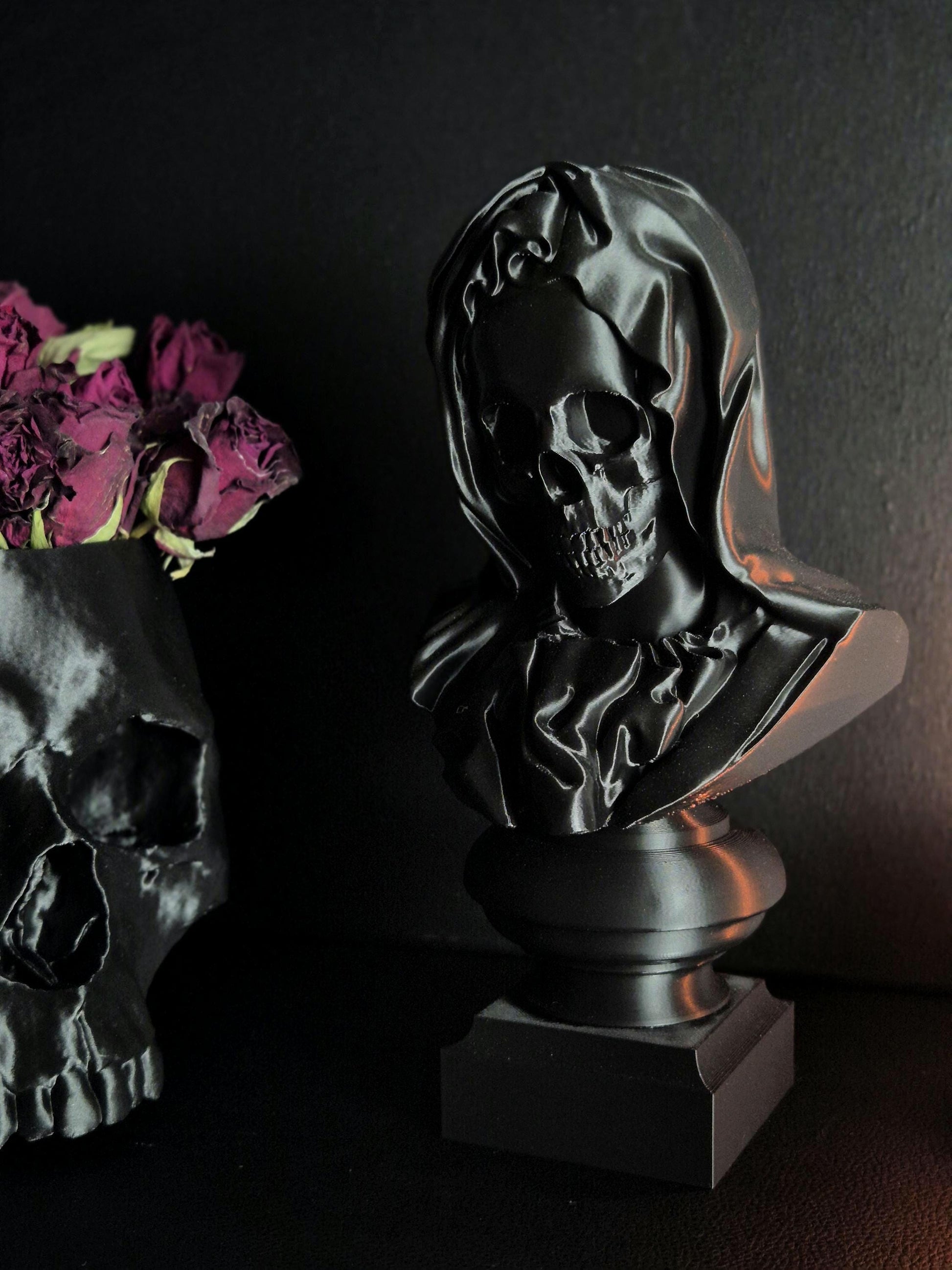Santa Muerte Bust Sculpture