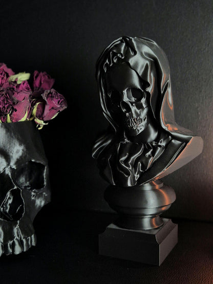 Santa Muerte Bust Sculpture