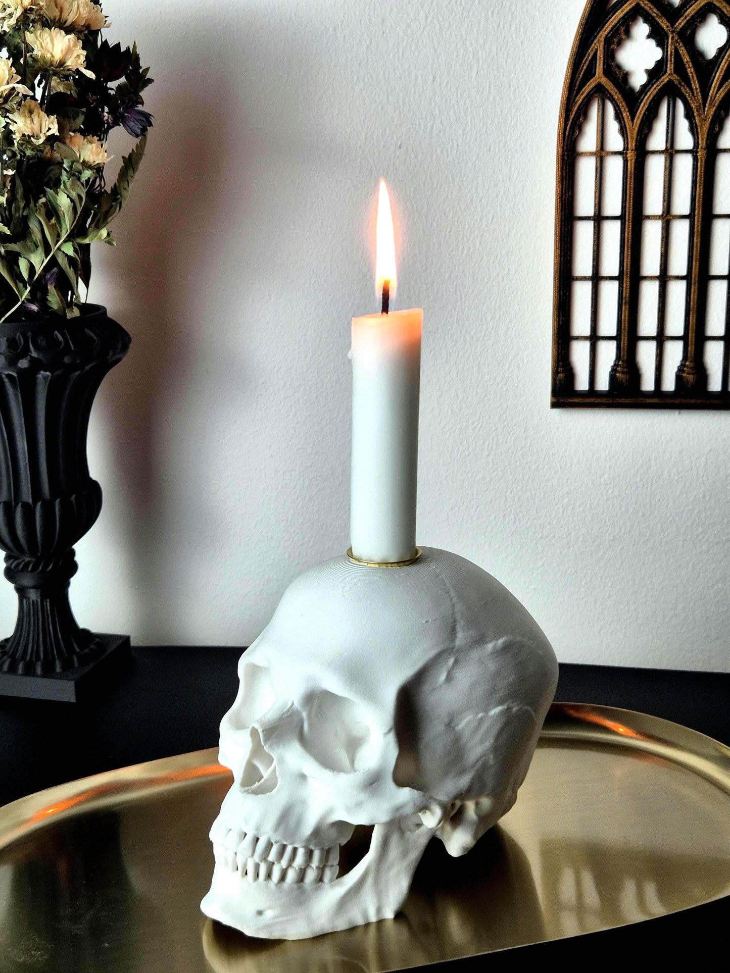 Skull Candlestick Holder "Morte"