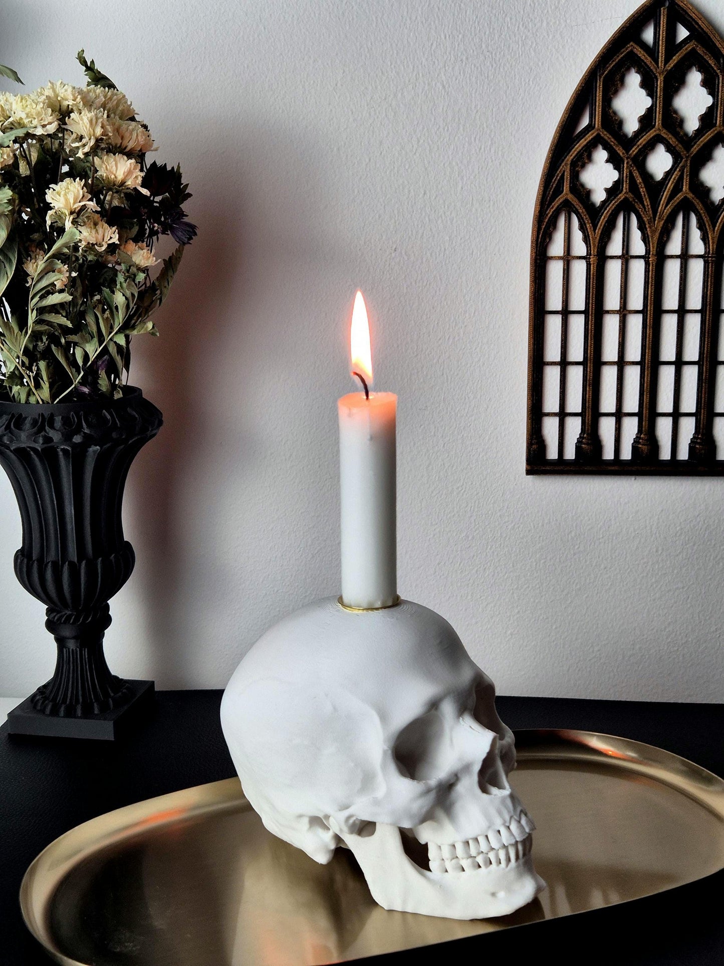 Skull Candlestick Holder "Morte"