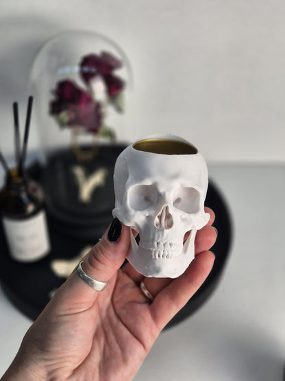 Skull Tealight Candle Holder "Nox"
