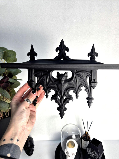 Gothic Bat Wall Shelf