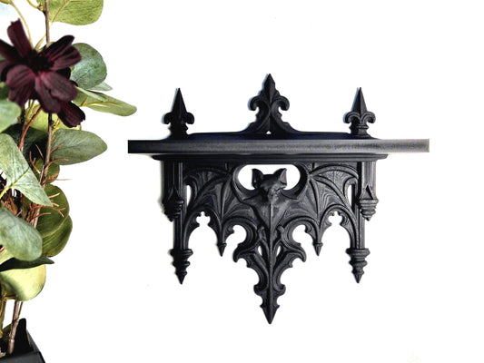 Gothic Bat Wall Shelf