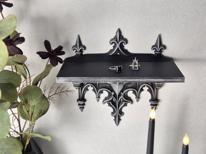 Gothic Bat Wall Shelf