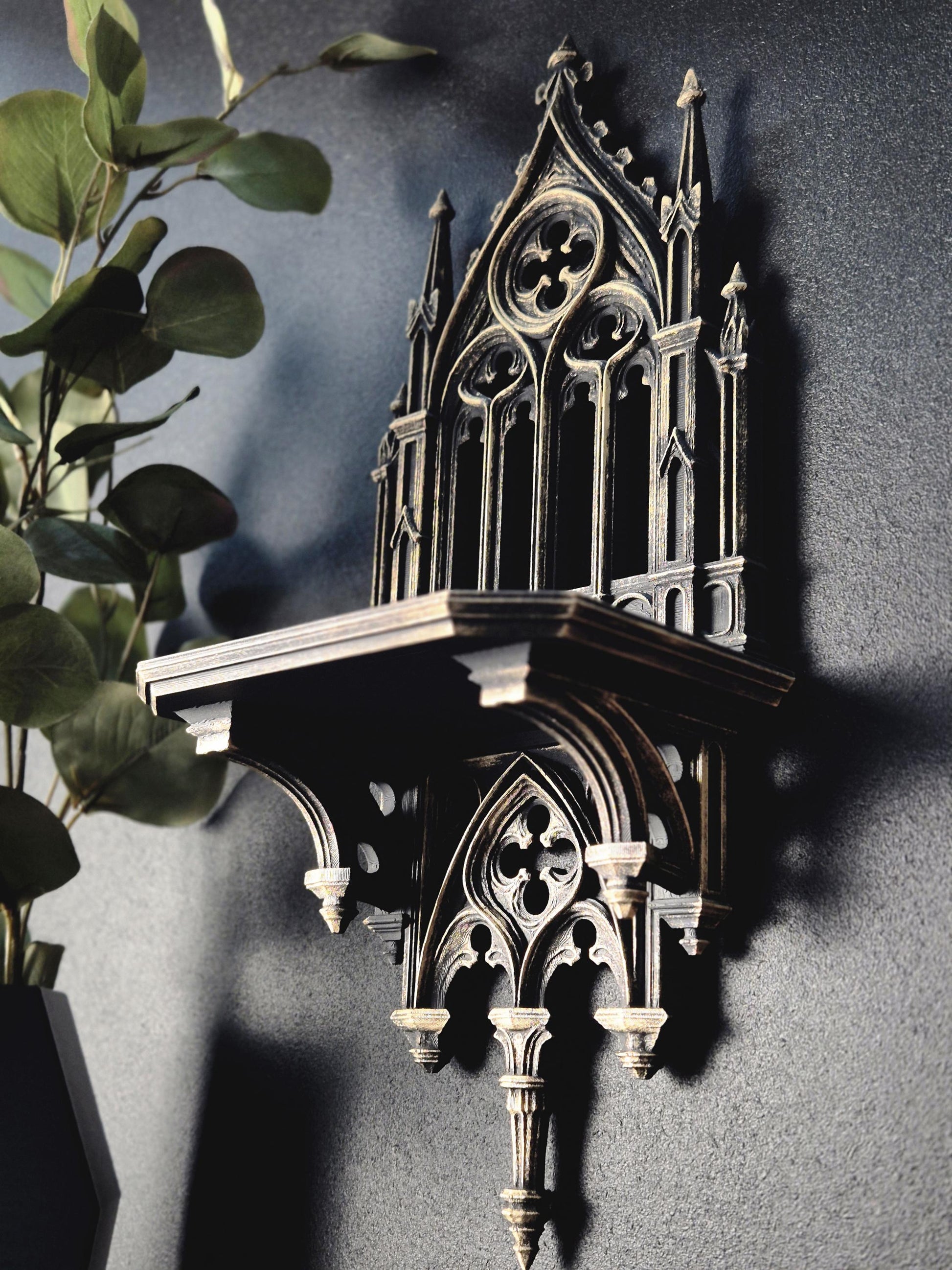 Gothic Cathedral Wall Shelf