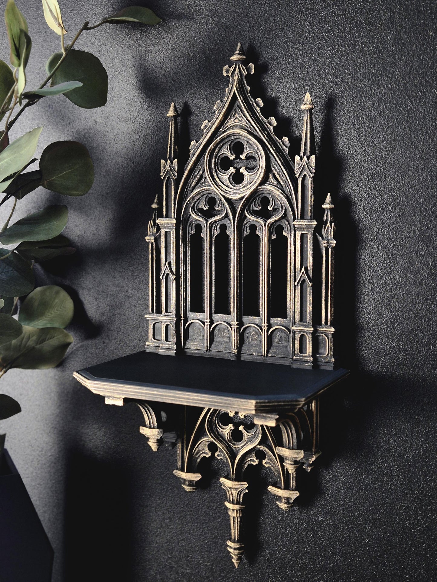Gothic Cathedral Wall Shelf