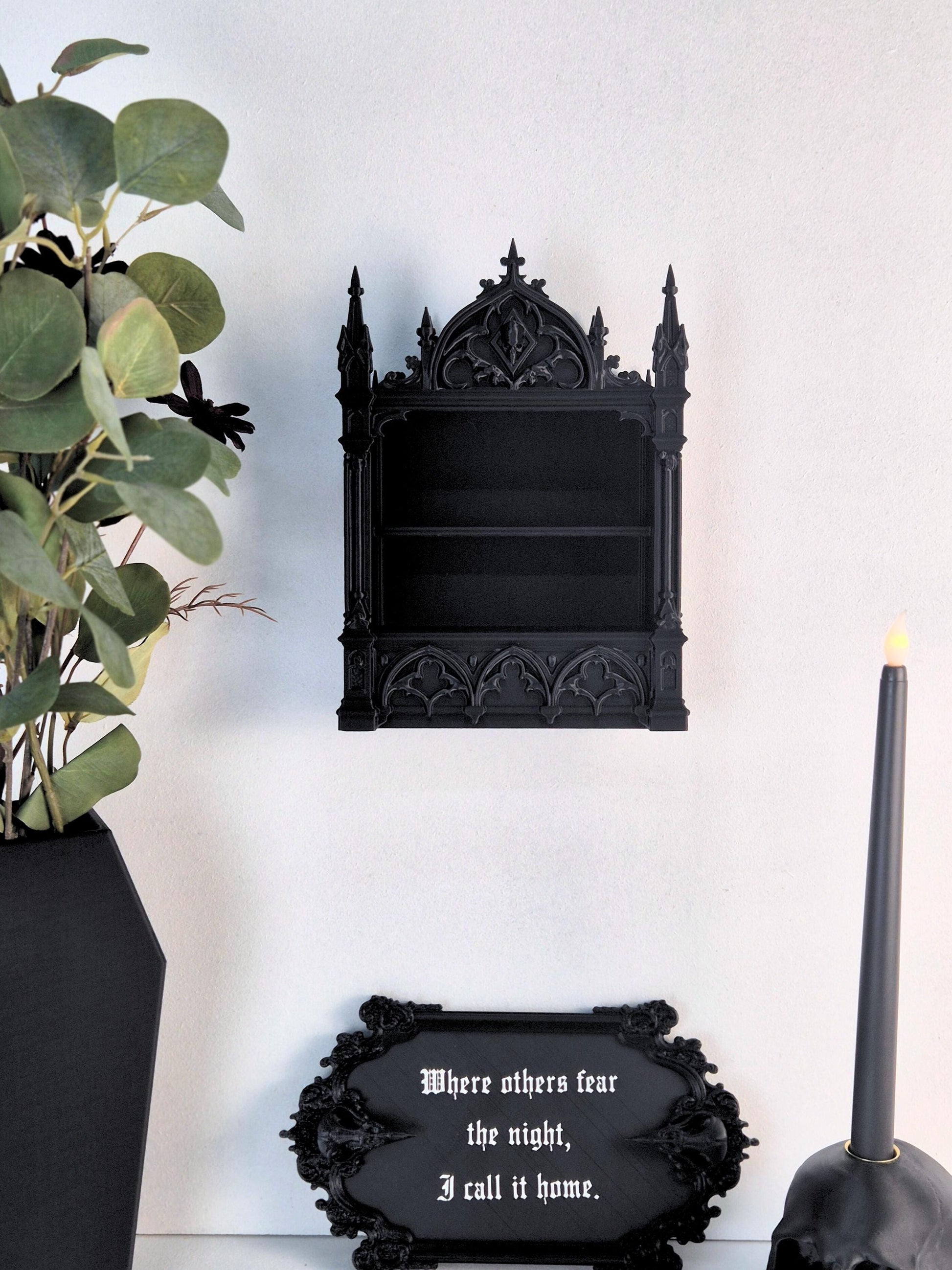 Wall or Free-Standing Shelf