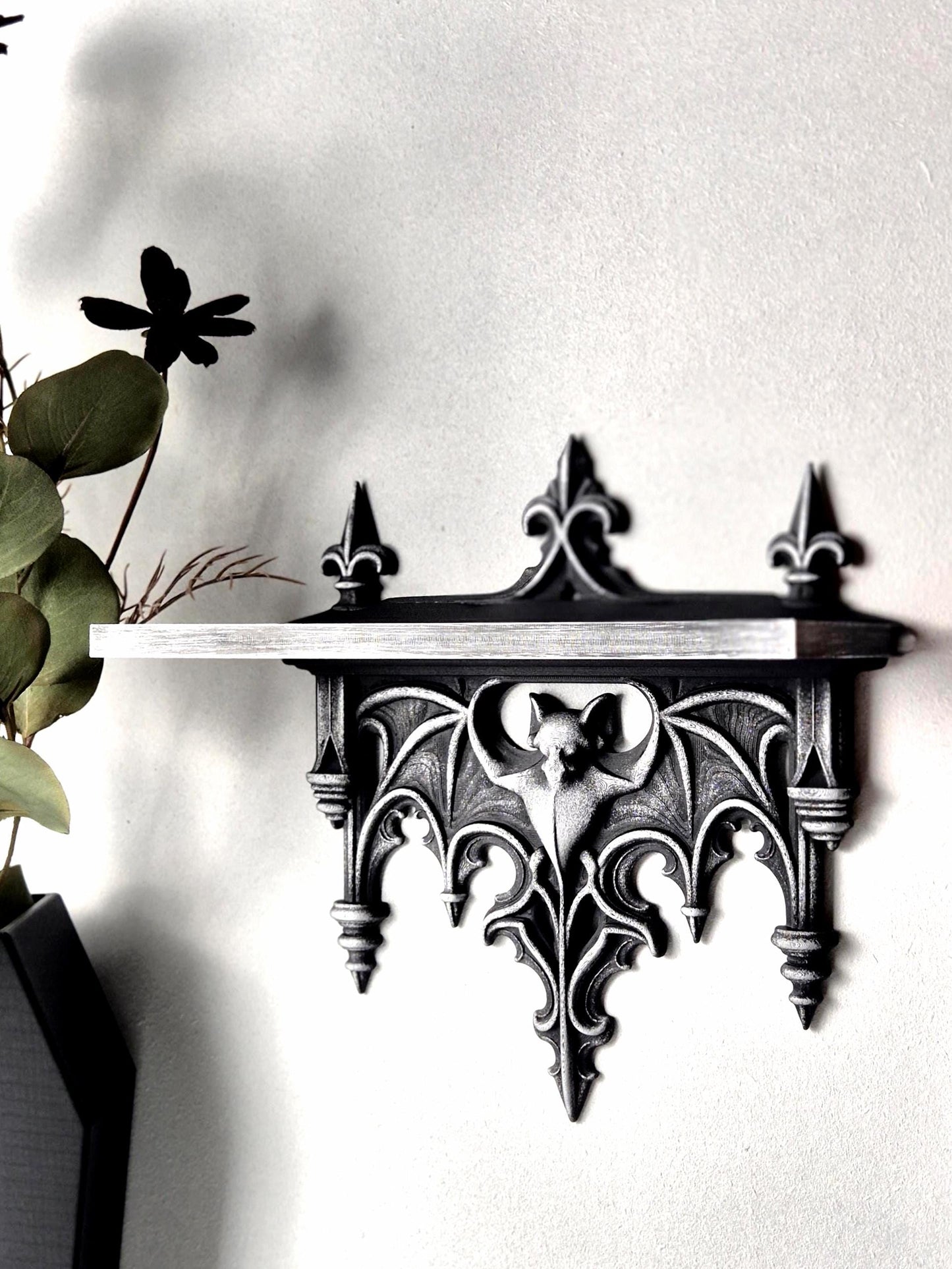 Gothic Bat Wall Shelf