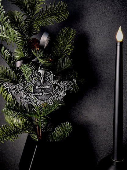 Christmas Ornament with Baudelaire Quote (Set of 3)