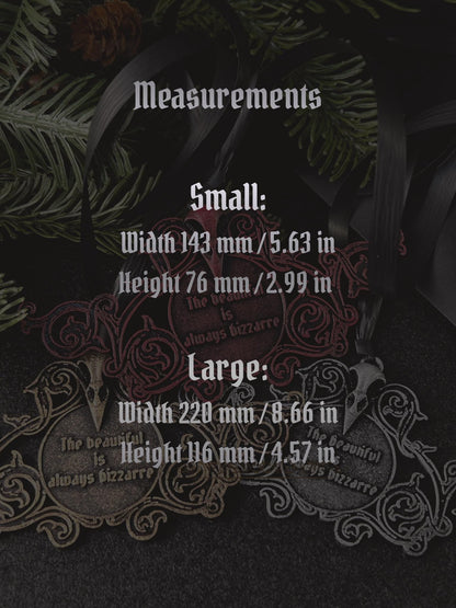 Christmas Ornament with Baudelaire Quote (Set of 3)