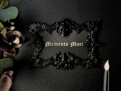Gothic Wall Sign "Memento Mori"