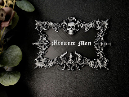 Gothic Wall Sign "Memento Mori"