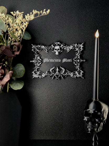 Gothic Wall Sign "Memento Mori"