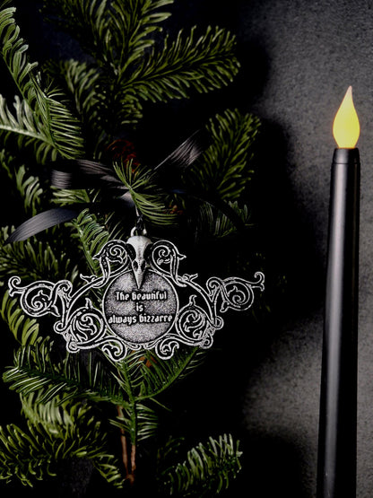 Christmas Ornament with Baudelaire Quote (Set of 3)