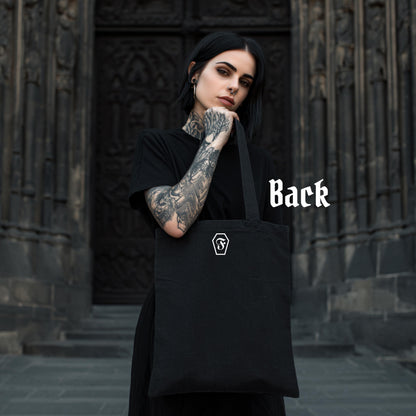 Goya “Linda Maestra” Tote Bag – Gothic Art Print Cotton Shopper – Dark Academia Bag