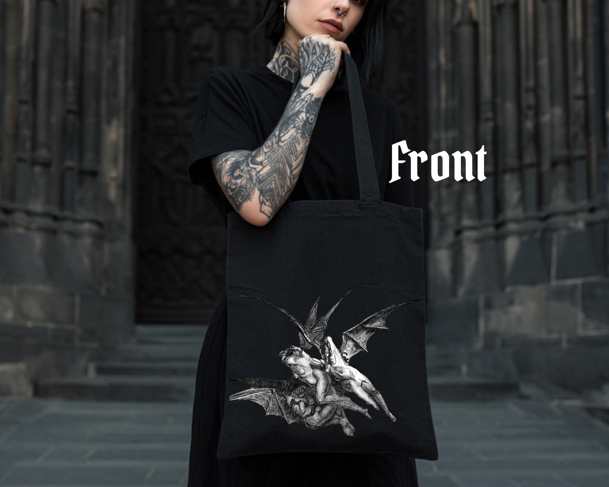 Gustave Doré Dante’s Inferno Tote Bag, V2