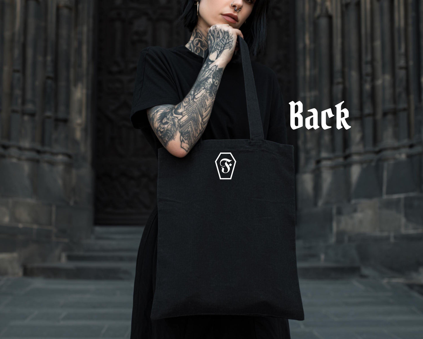 Gothic Tote Bag “Memento Mori”