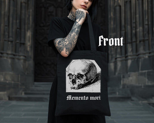 Gothic Tote Bag “Memento Mori”