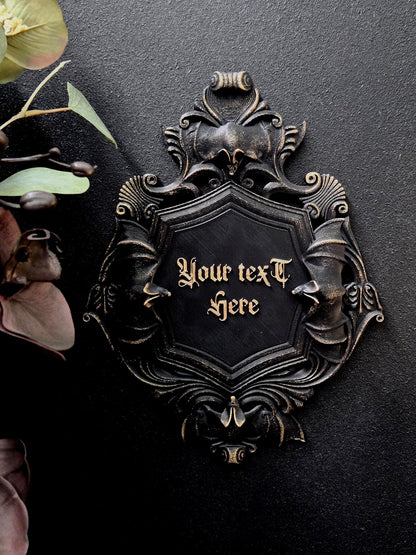Custom Gothic Wall Plaque