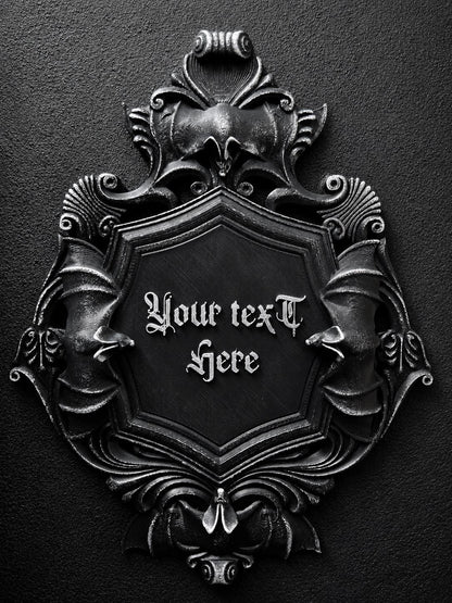 Custom Gothic Wall Plaque