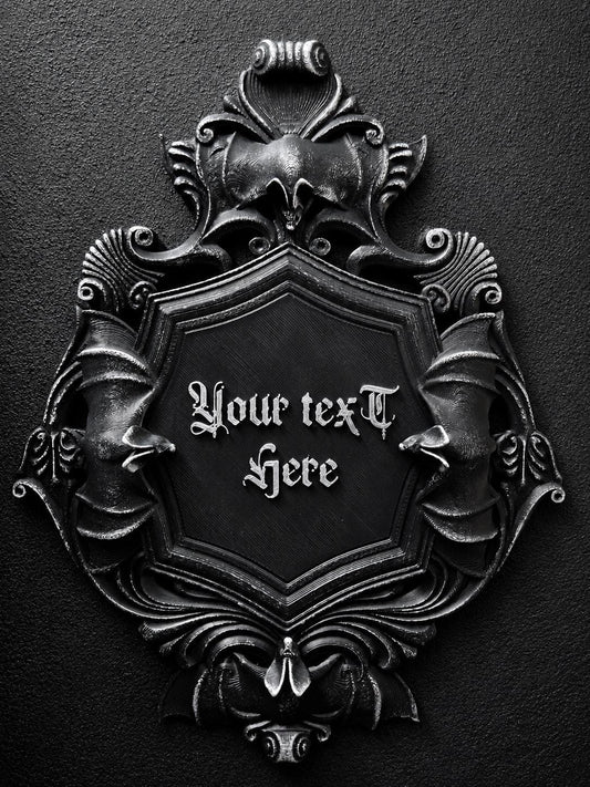 Custom Gothic Wall Plaque