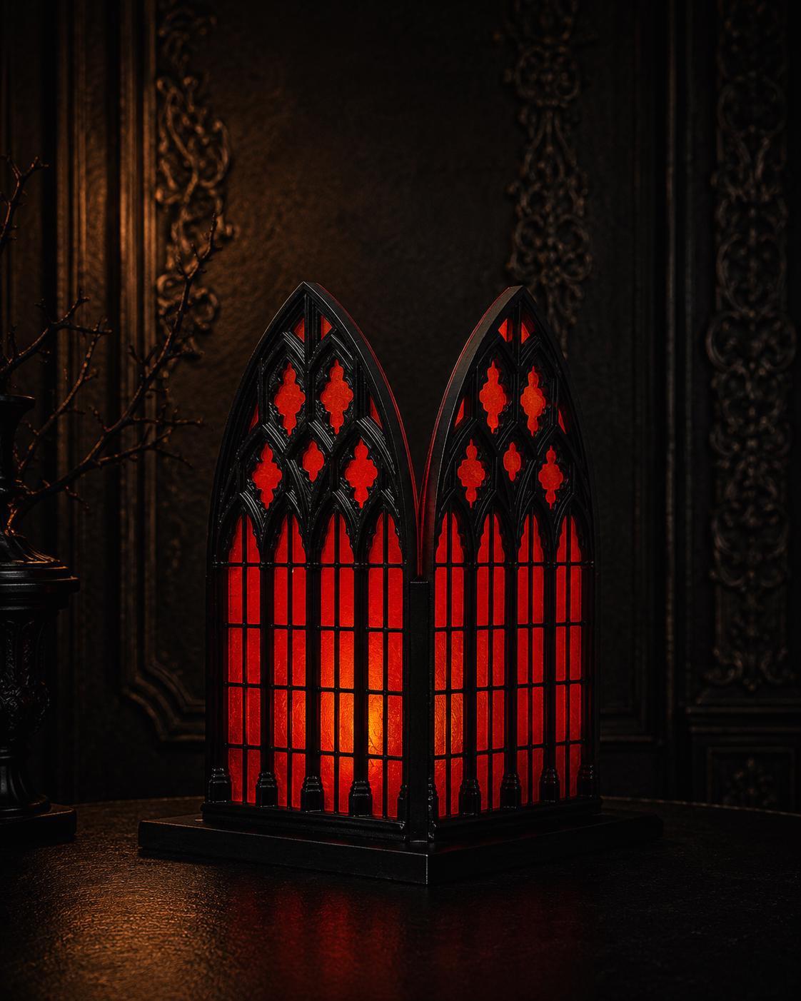 Gothic Window Lantern "Santa Sangre"