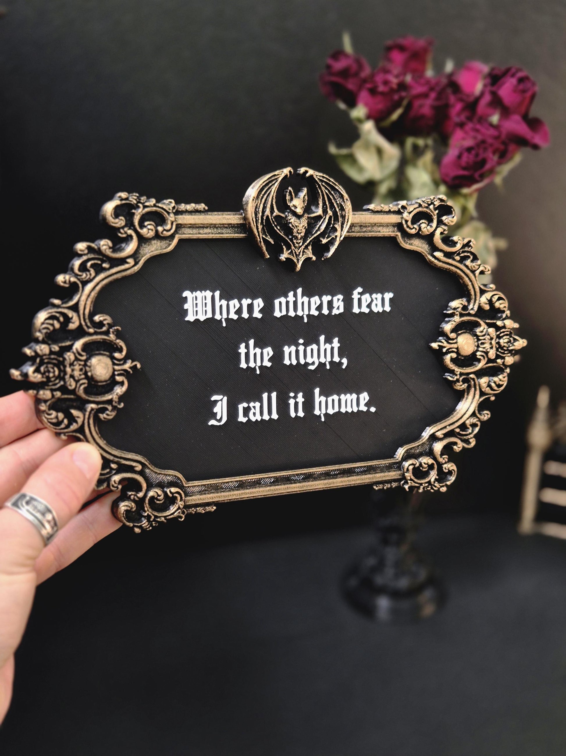 Vampire Wall Plaque “Gothic Home”
