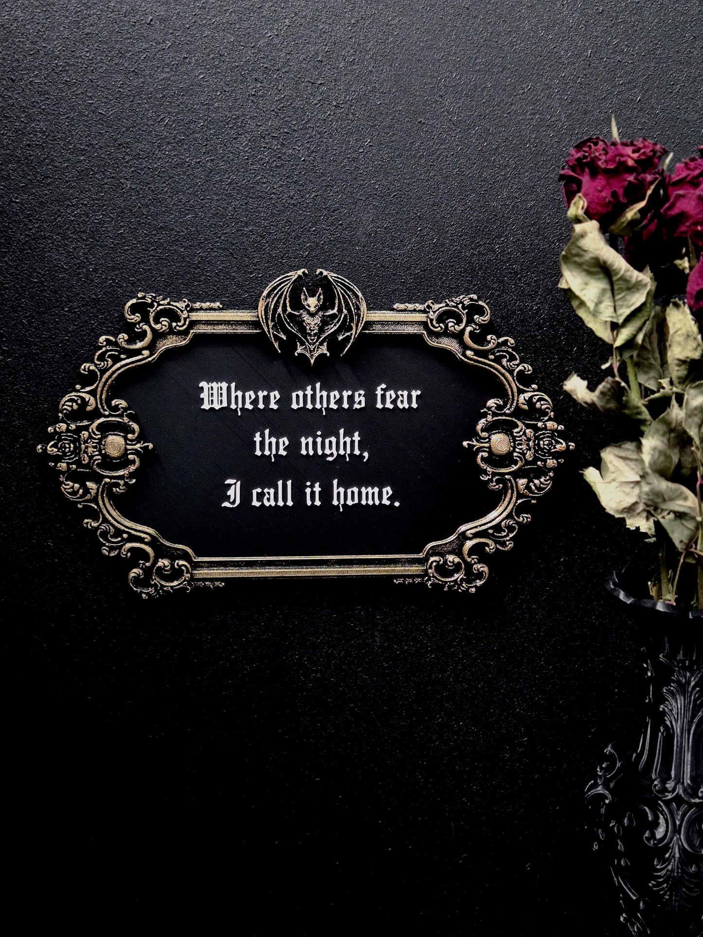 Vampire Wall Plaque “Gothic Home”