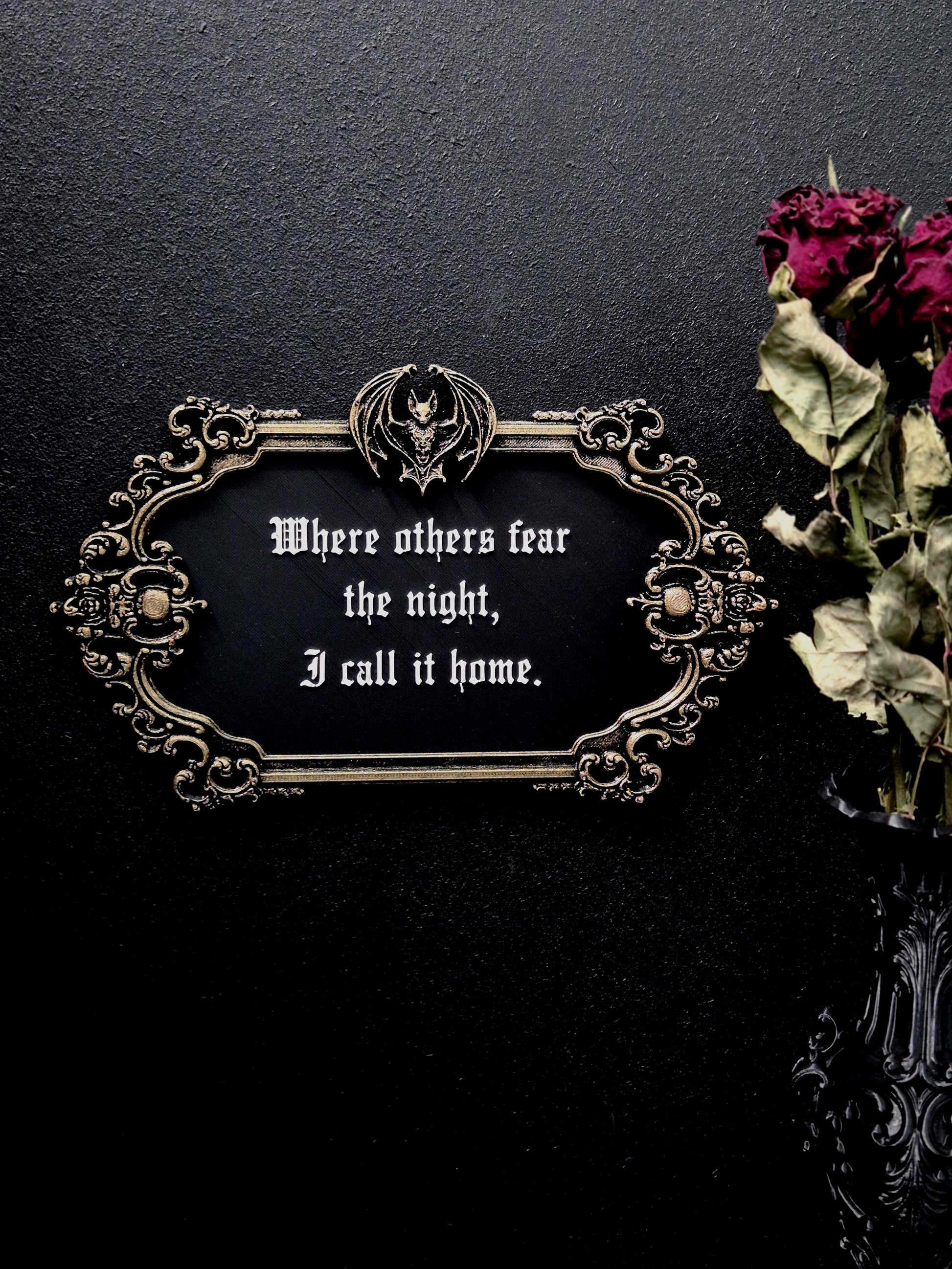 Vampire Wall Plaque “Gothic Home”