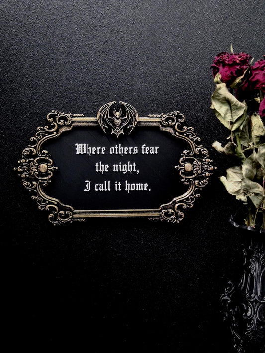 Vampire Wall Plaque “Gothic Home”